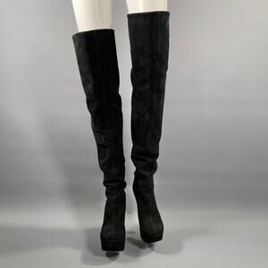 GIUSEPPE ZANOTTI Size 6.5 Black  Suede Boots